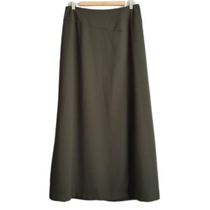 Elegant Olive Maxi Skirt